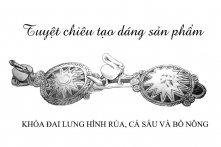 Tuyệt chiêu tạo dáng sản phẩm: Khóa đai lưng hình rùa, cá sấu và bồ nông