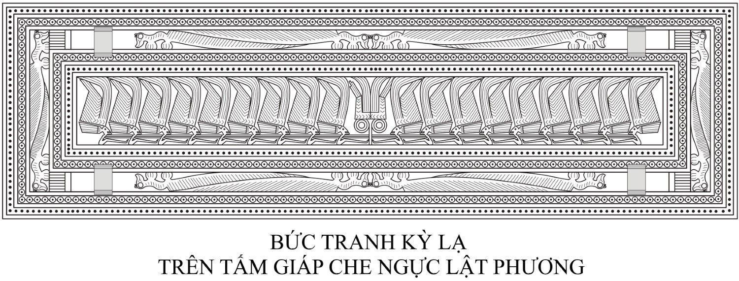 Bức tranh kỳ lạ trên tấm giáp che ngực Lật Phương